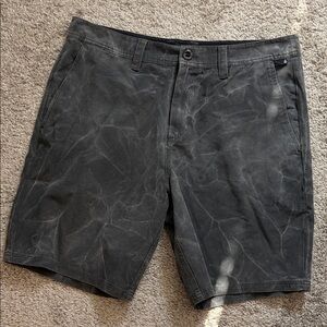 Volcom Men's Washed Black Flat Front Shorts